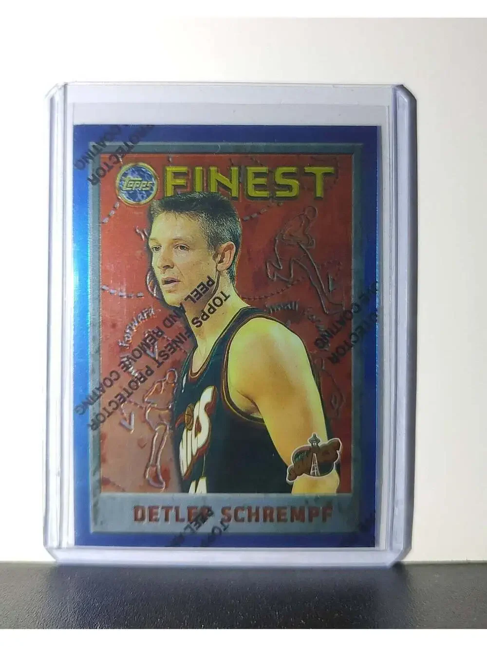 Detlef Schrempf 1995-96 Topps Finest NBA #239 Card SuperSonics